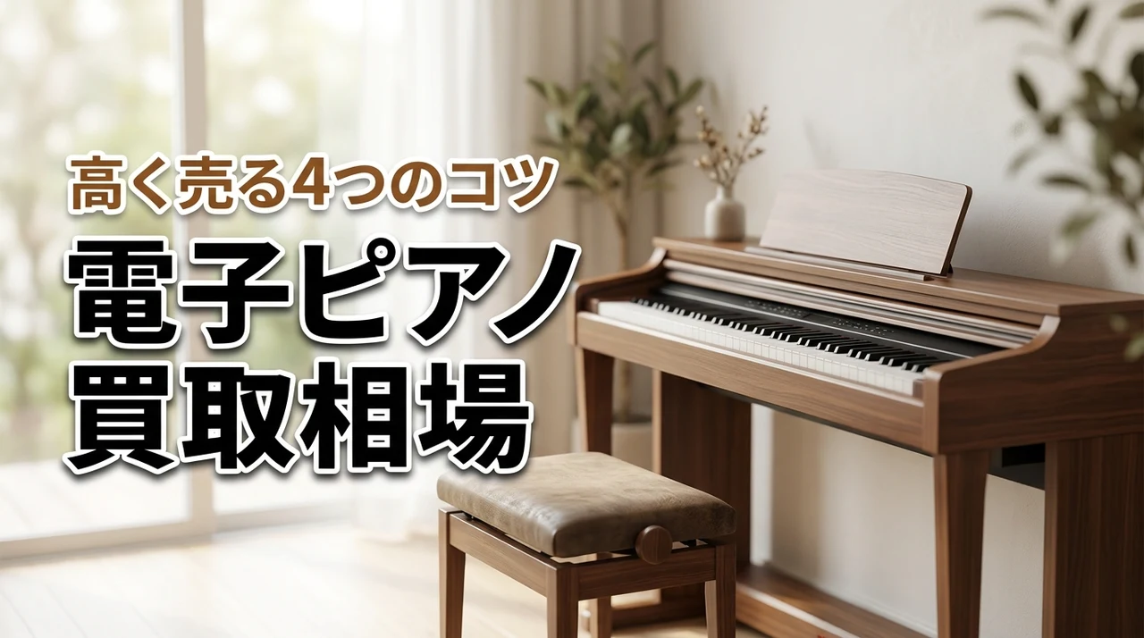 電子ピアノの買取相場はいくら？高く売る4つのコツとメーカー別の目安を公開