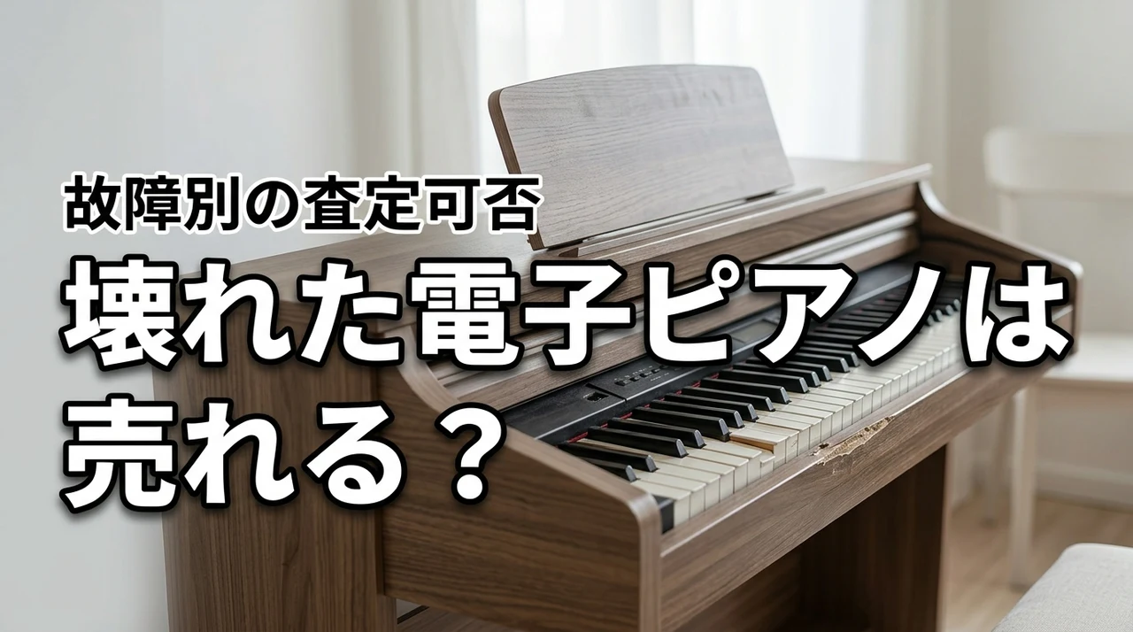 壊れた電子ピアノは買取に出せる？故障別の査定可否と処分前に試すべき売却術