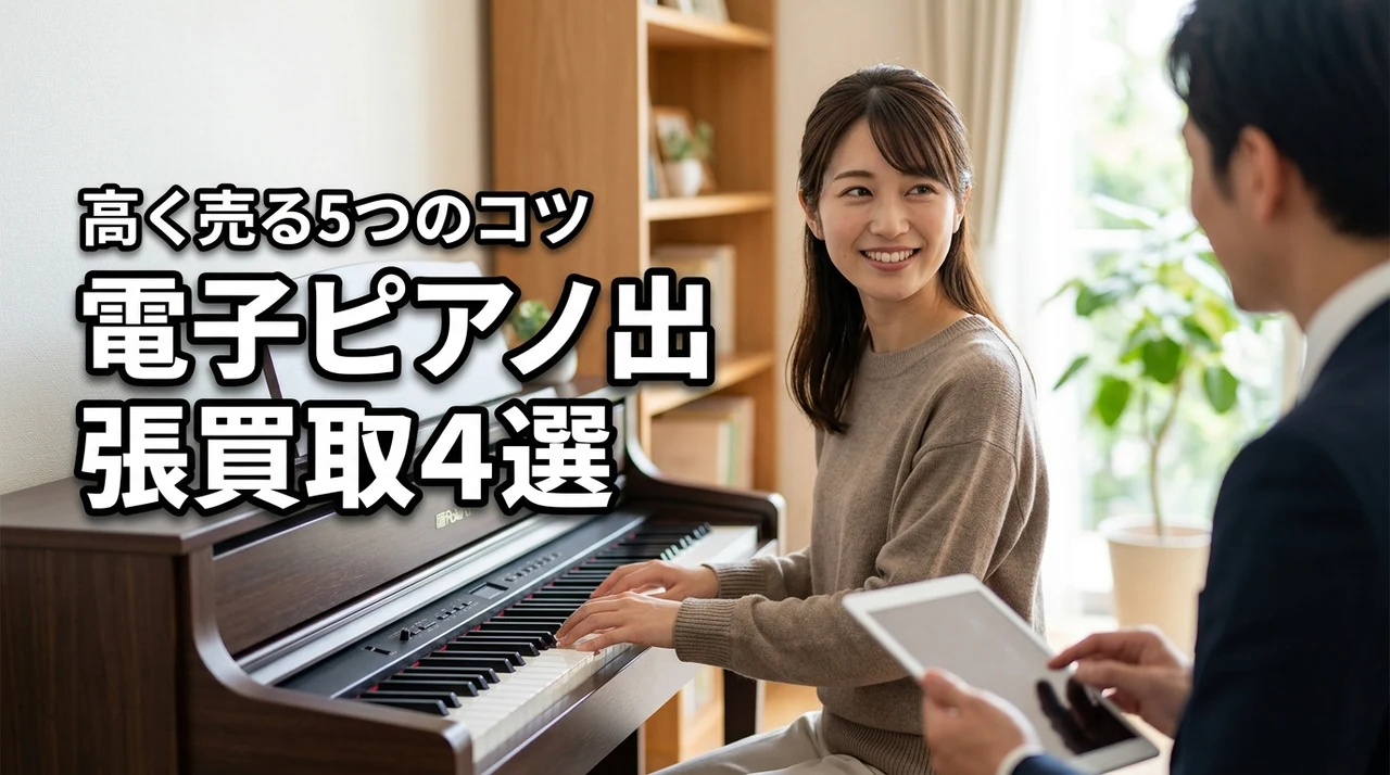 電子ピアノを出張買取で売るなら？おすすめ業者4選と高く売る5つのコツを紹介