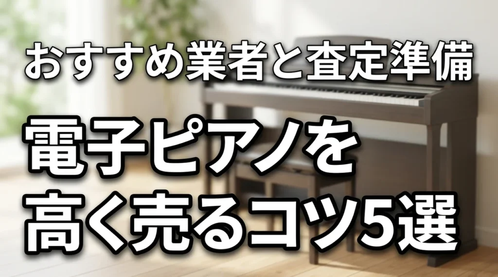電子ピアノを高く売るコツ5選！おすすめの買取業者と査定額を上げる準備を公開