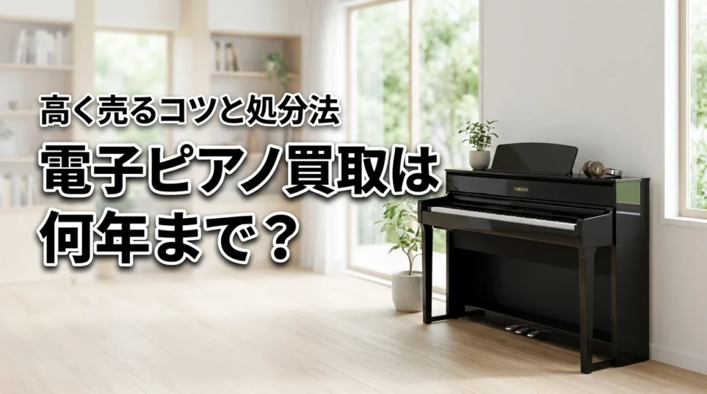 【結論】電子ピアノの買取は何年まで？査定額を上げるコツと賢く処分する方法