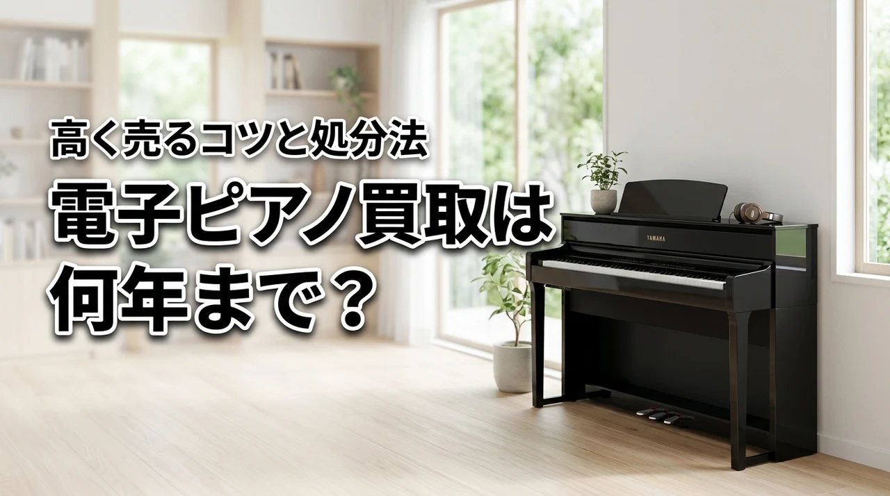 【結論】電子ピアノの買取は何年まで？査定額を上げるコツと賢く処分する方法