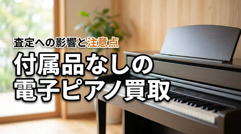 電子ピアノを買取に出したいけど付属品なしで売れる？査定への影響や注意点を解説