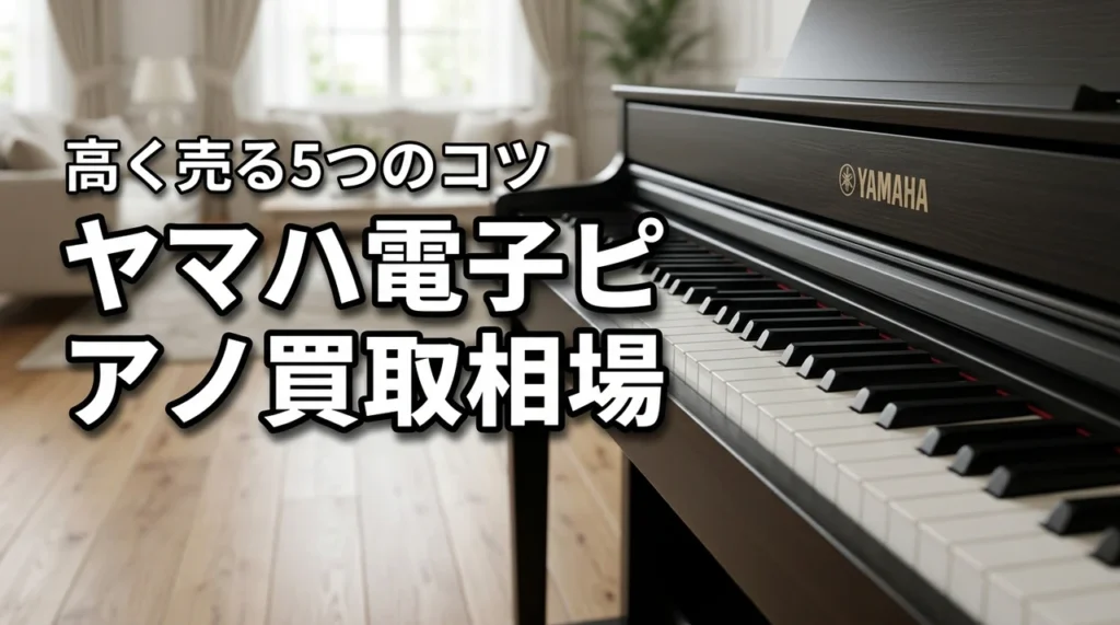 ヤマハの電子ピアノ買取相場を調査！高く売る5つのコツと査定の減額要因を解説