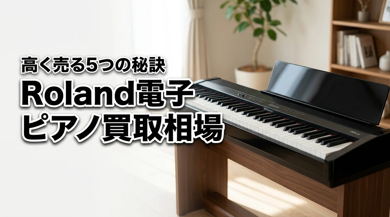 ローランドの電子ピアノ買取相場を調査！高く売る5つの秘訣とおすすめ店4選