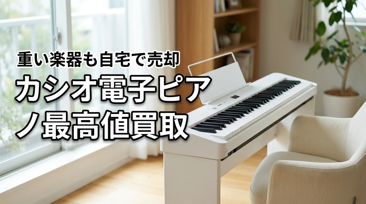 【カシオの電子ピアノ買取】Priviaなど重い楽器を楽に最高値で売る方法
