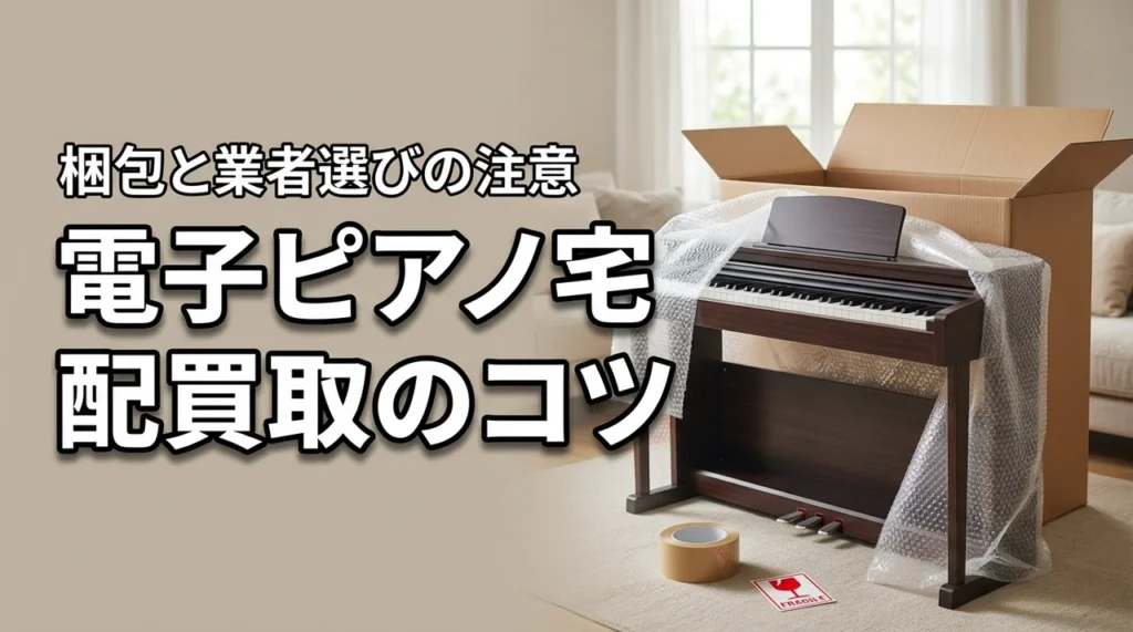 電子ピアノは宅配買取で売れる？送れる条件や梱包のコツと業者選びの注意点