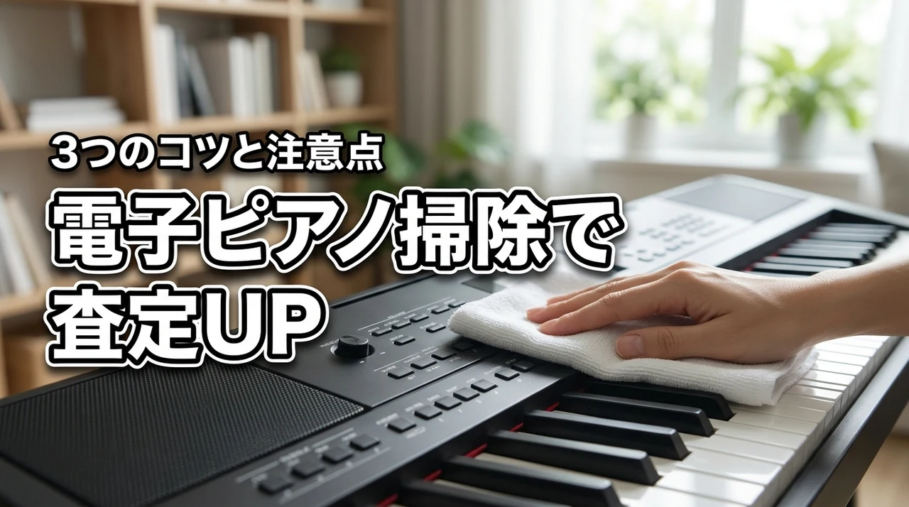 電子ピアノを売る前の掃除で査定額アップ！3つのコツとやってはいけない注意点