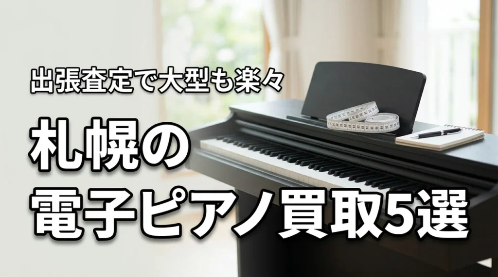 電子ピアノ買取を札幌で依頼するなら？大型楽器も出張で楽に売れる優良店5選