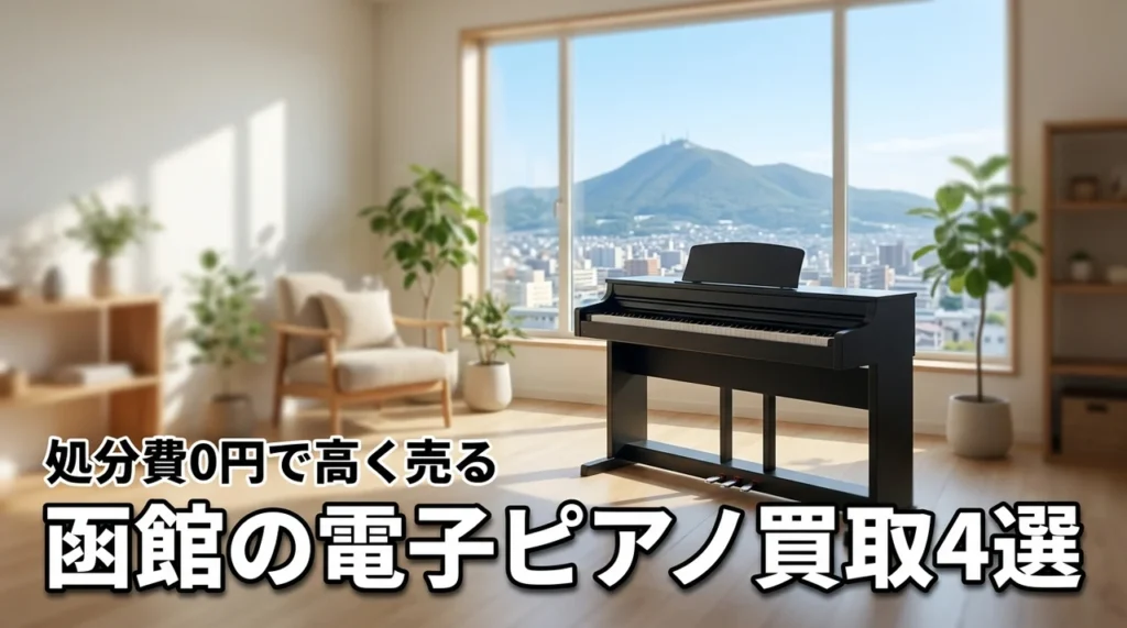 函館で電子ピアノの買取をお考えの方へ！処分費用ゼロで高く売るおすすめ4選