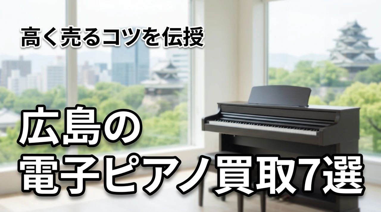 広島で電子ピアノの買取ならここ！おすすめ業者7選と高く売るためのコツを伝授