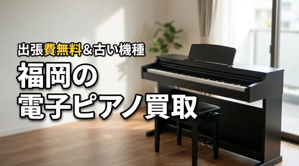 福岡で電子ピアノの買取はどこがいい？出張費無料や古い機種の売却方法を解説
