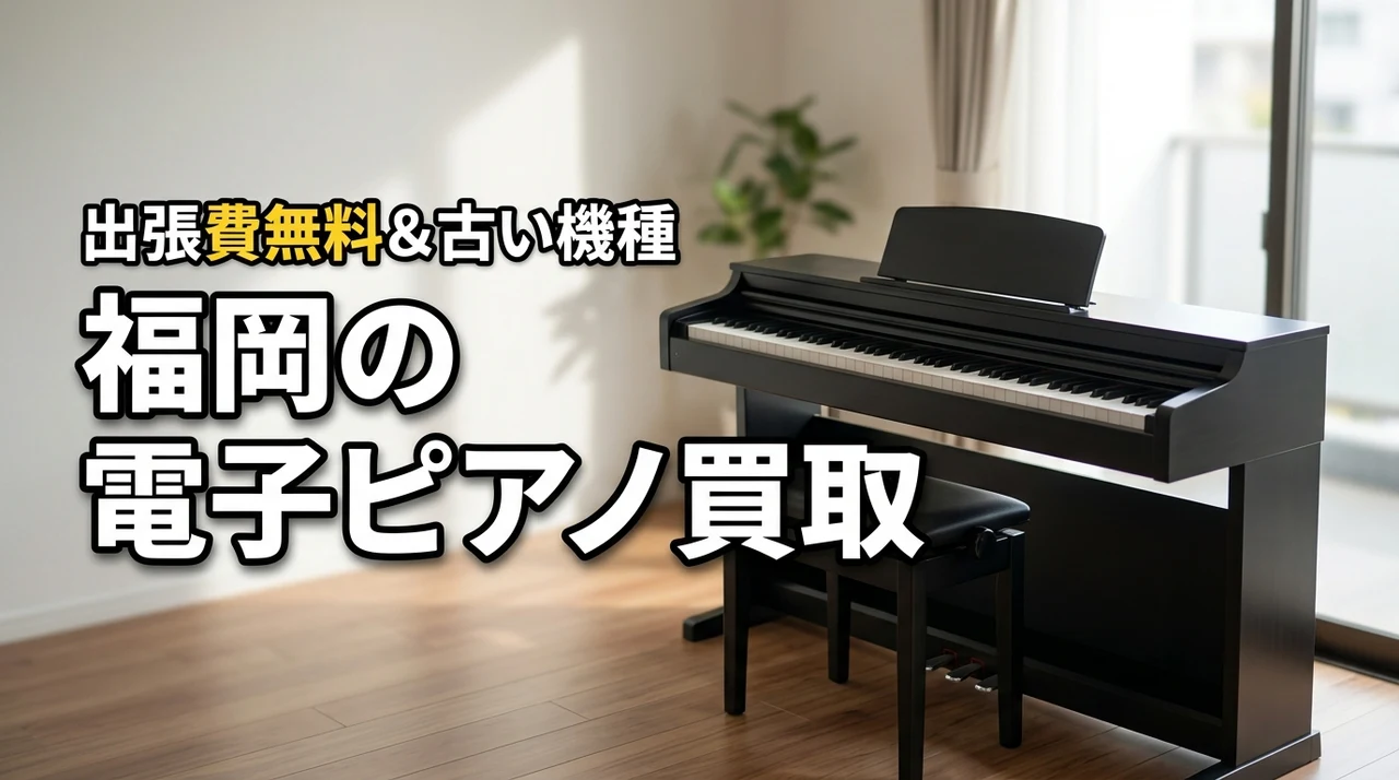 福岡で電子ピアノの買取はどこがいい？出張費無料や古い機種の売却方法を解説