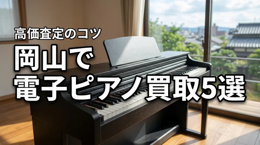 岡山で電子ピアノの買取を依頼するならここ！おすすめ業者5選と高価査定のコツ