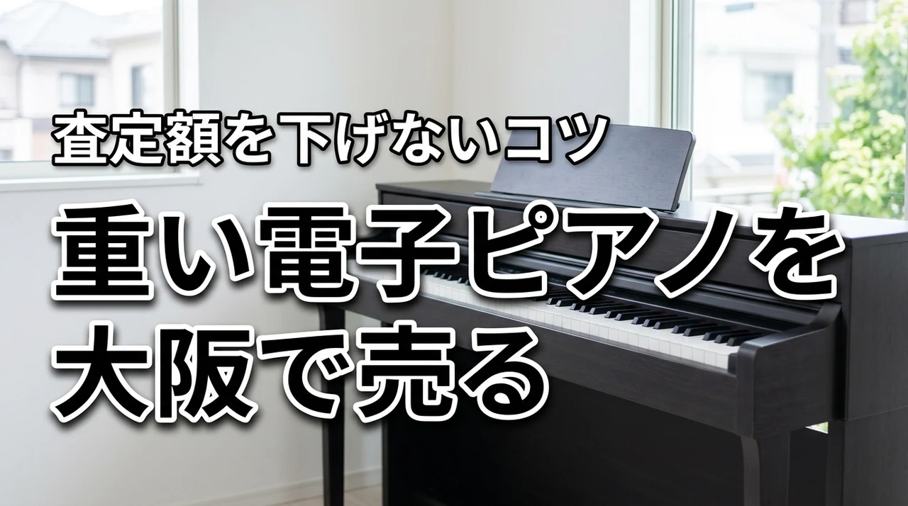 重くて運べない電子ピアノの買取を大阪で探してる？査定額を下げない準備も解説