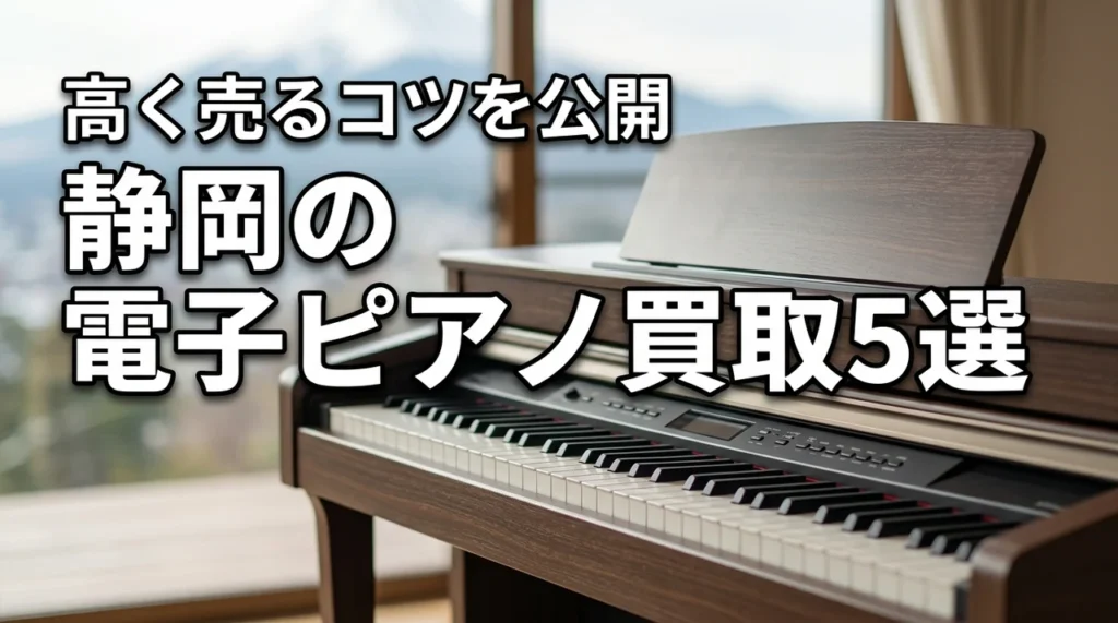 静岡で電子ピアノ買取を依頼するなら！おすすめ業者5選と高く売るコツを公開