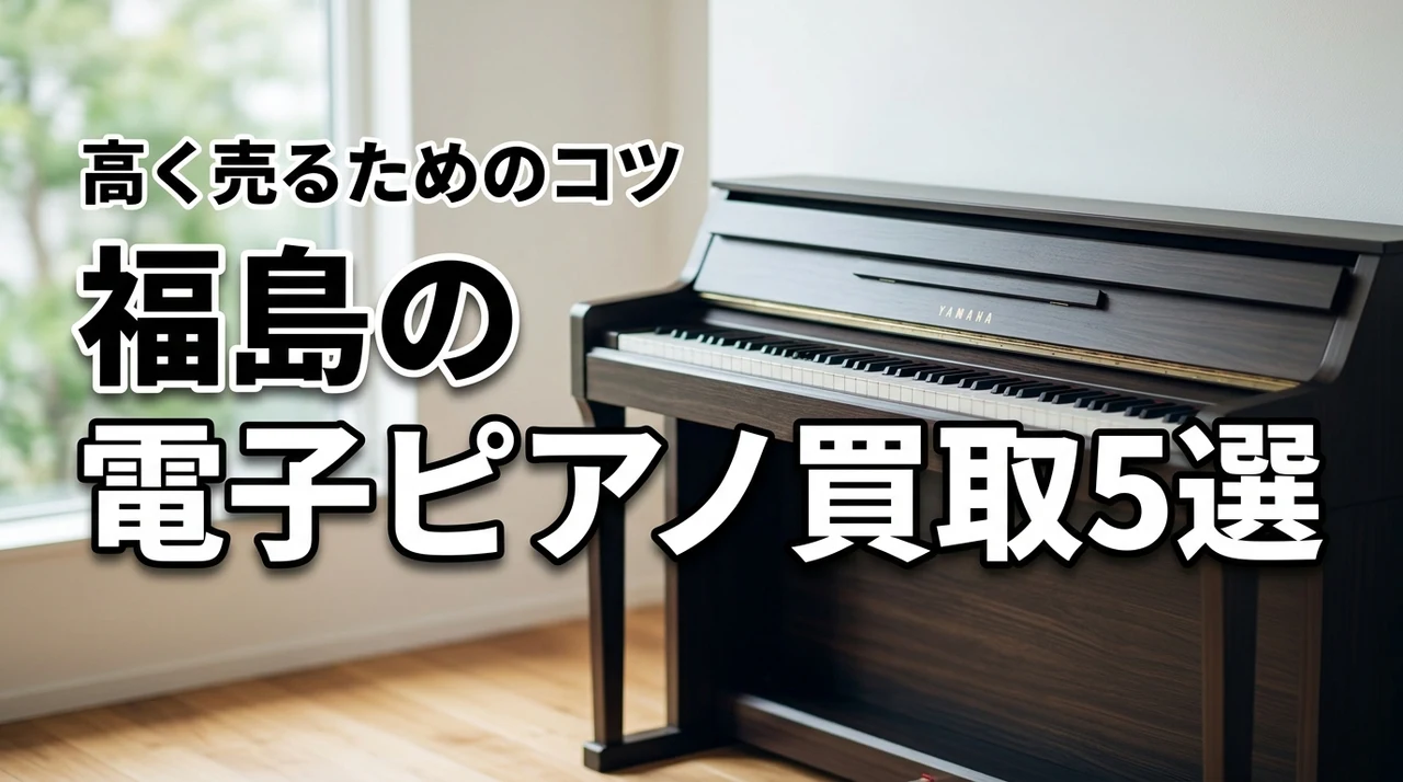 福島で電子ピアノ買取を依頼するなら？おすすめの業者5選と高く売るコツ