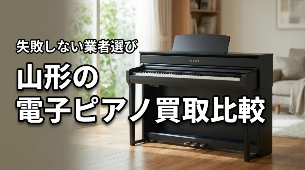 山形で電子ピアノ買取はどこがおすすめ？高く売るメリットと後悔しない業者の選び方
