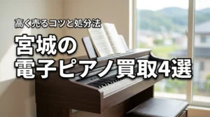 宮城で電子ピアノの買取おすすめ業者4選!高く売るコツや処分方法を詳しく解説