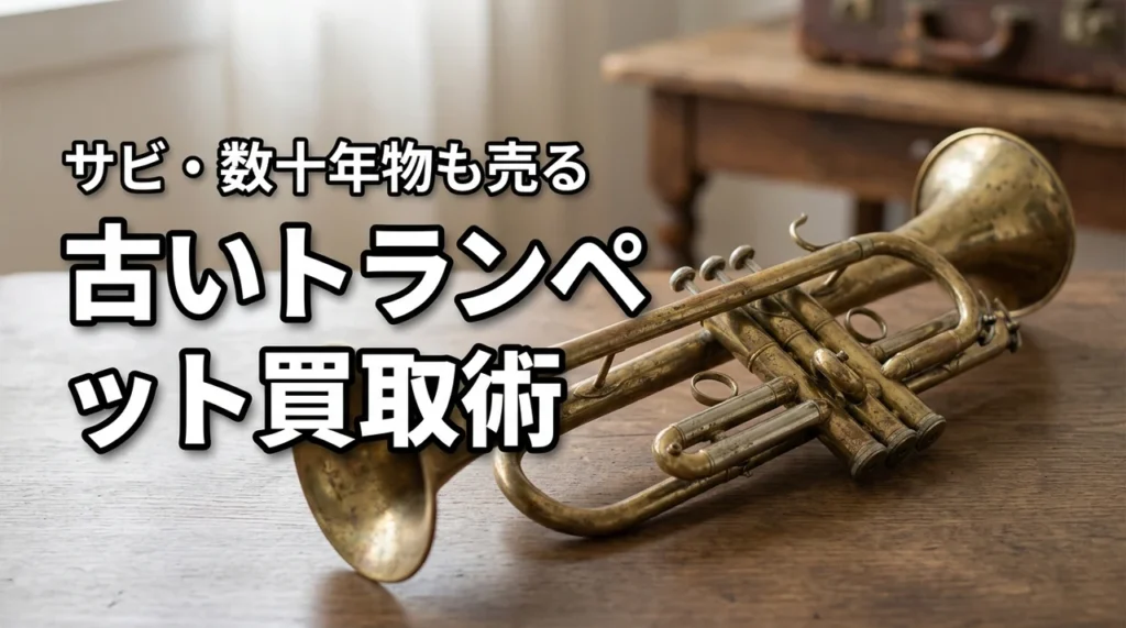 古いトランペットの買取は可能？数十年前の楽器やサビがあっても売れる方法を伝授