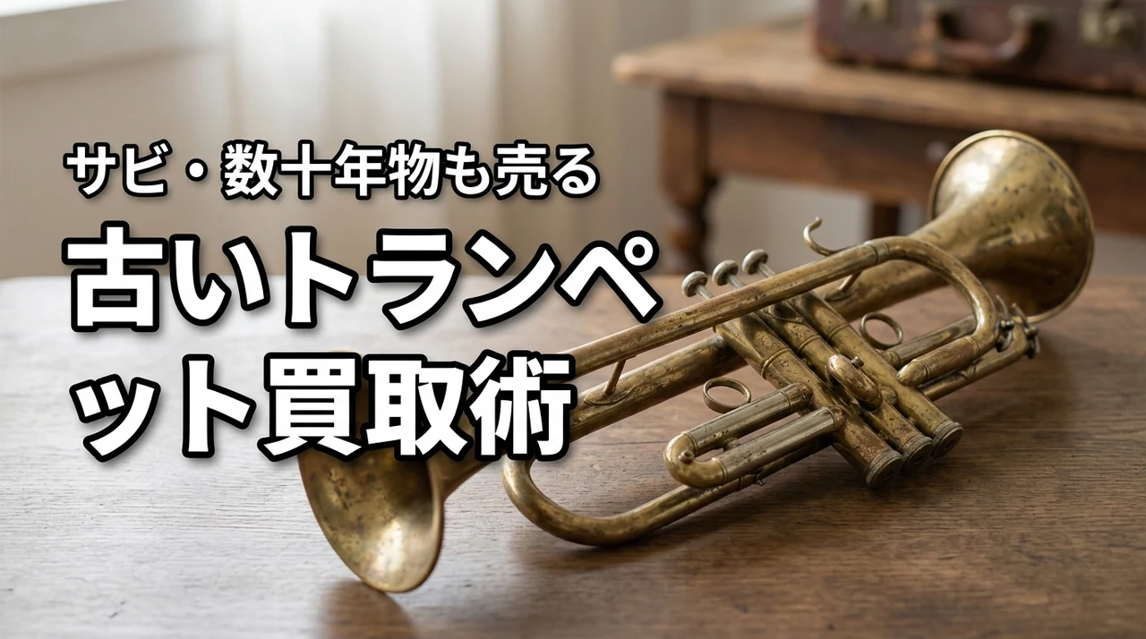 古いトランペットの買取は可能？数十年前の楽器やサビがあっても売れる方法を伝授