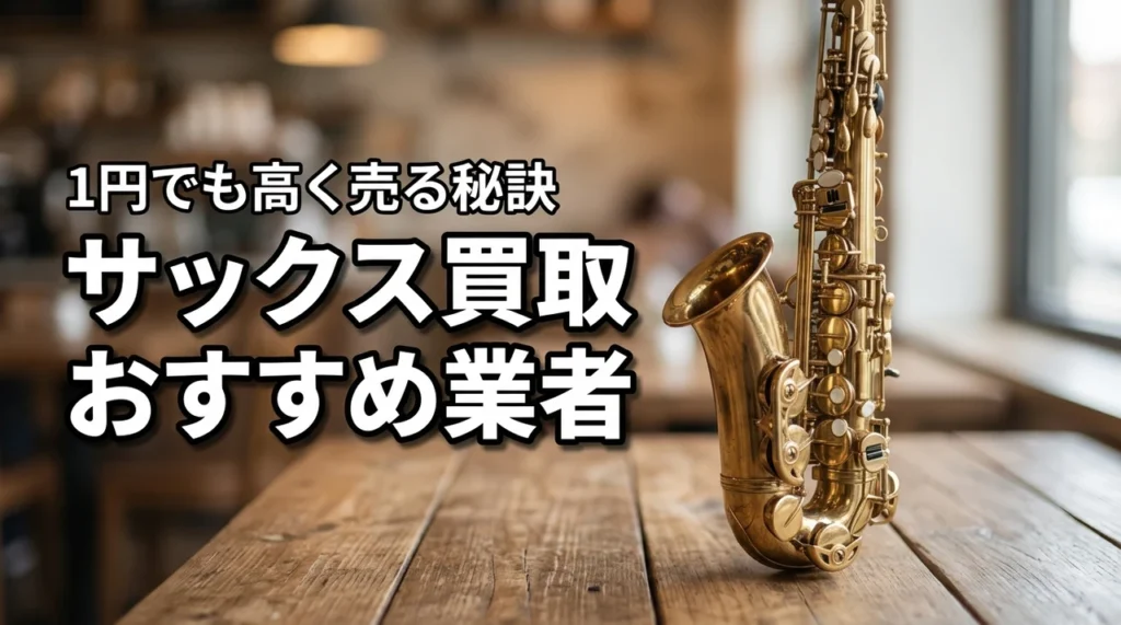 サックス買取のおすすめはどこ？1円でも高く売るための相場と業者選びの秘訣