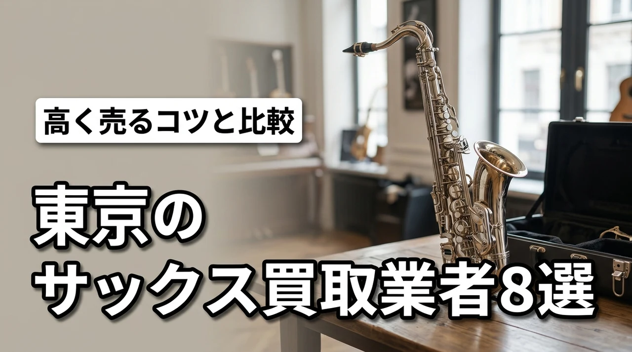 東京でサックス買取のおすすめ業者8選！高く売るコツや出張・店頭査定を比較
