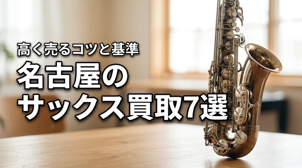 名古屋でサックス買取におすすめの業者7選！査定額アップのコツと基準を解説