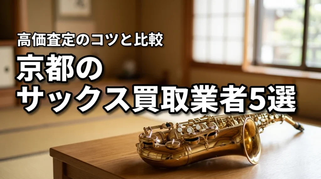 京都でサックスの買取におすすめの業者5選！高く売るコツや査定方法を比較