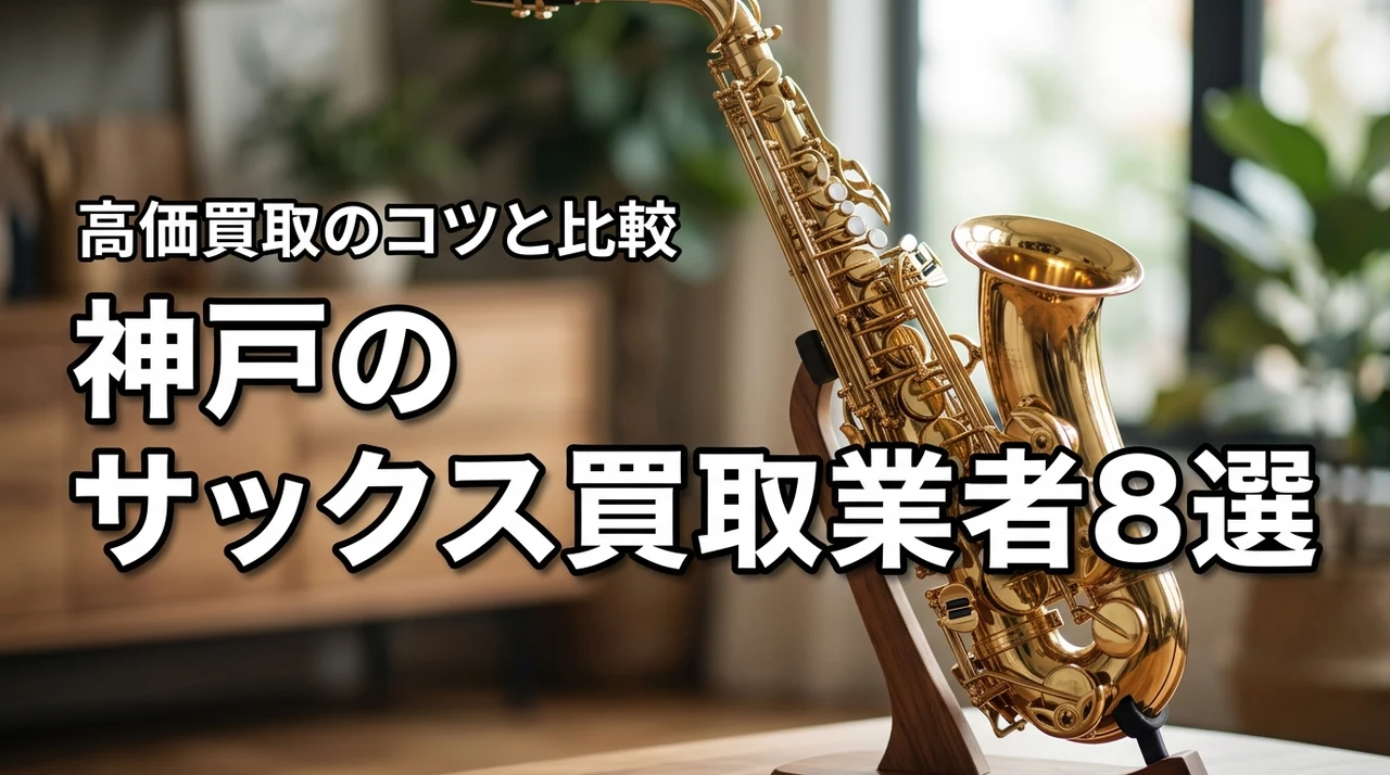 神戸でサックス買取におすすめの業者8選！高く売るコツや出張査定を比較