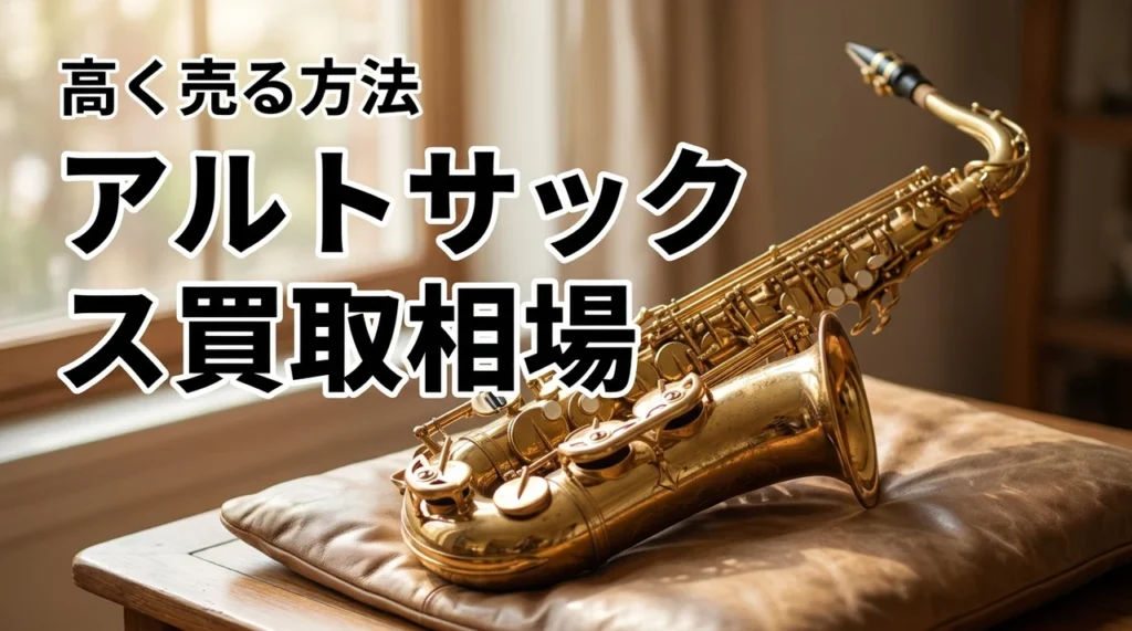 アルトサックスはいくらで売れる？買取査定の相場と高く売る方法を解説（記事のアイキャッチ画像）