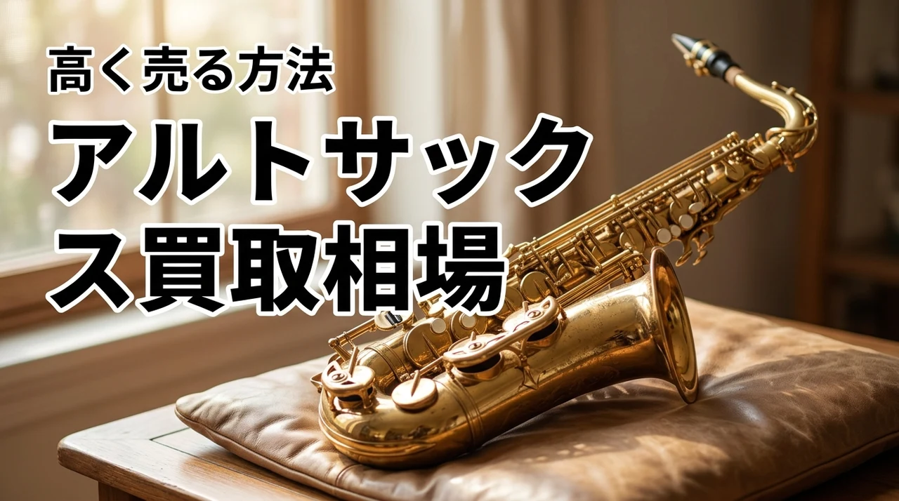 アルトサックスはいくらで売れる?買取査定の相場と高く売る方法を解説(記事のアイキャッチ画像)