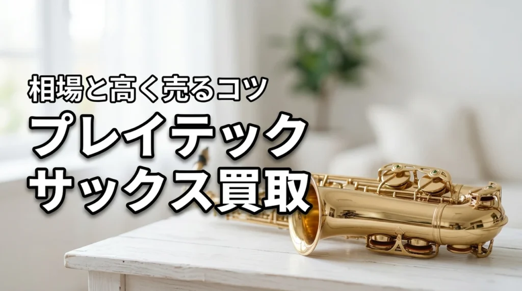 プレイテックのサックス買取は可能？相場と高く売るコツを初心者にもわかりやすく解説（記事のアイキャッチ画像）