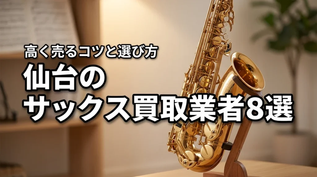 仙台でサックス買取におすすめの業者8選！高く売るコツや選び方を解説（記事のアイキャッチ画像）