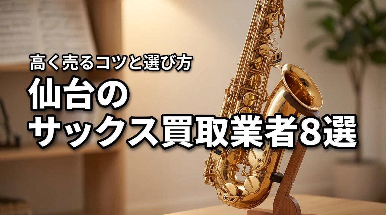 仙台でサックス買取におすすめの業者8選！高く売るコツや選び方を解説（記事のアイキャッチ画像）