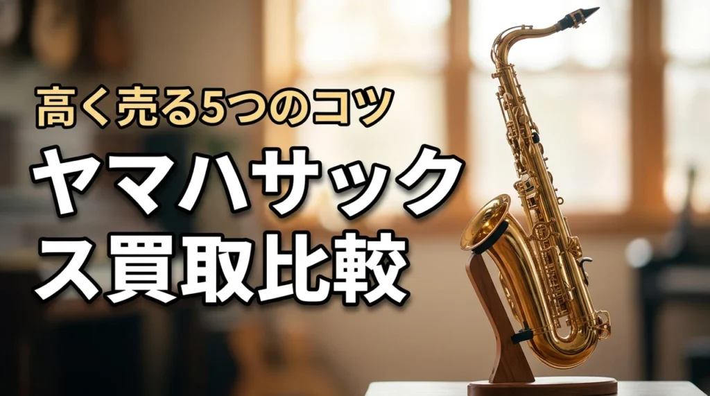 ヤマハのサックス買取相場を種類・モデル別に比較！高く売る5つのコツ（記事のアイキャッチ画像）