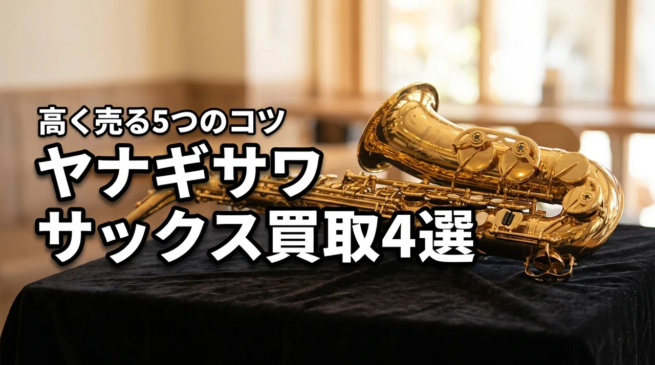 ヤナギサワのサックス買取でおすすめの業者4選！相場や高く売る5つのコツを伝授（記事のアイキャッチ画像）