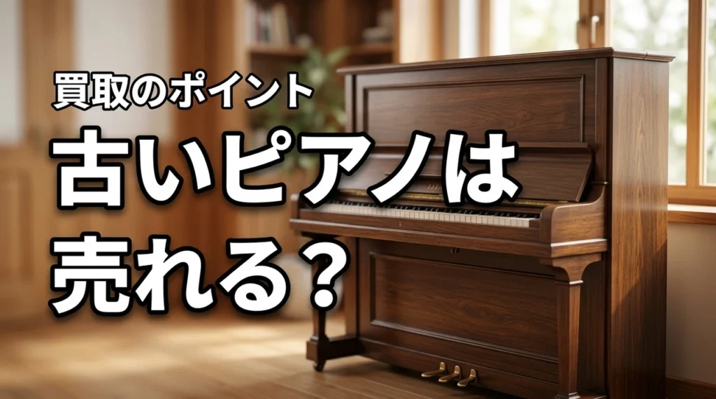 古いピアノは買取できる？30年・40年・50年前でも売れるか解説（記事のアイキャッチ画像）